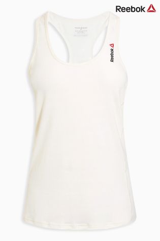 Reebok White Chalk Burnout Tank